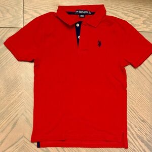 U.S. Polo Assn. Red and Navy Polo Shirt